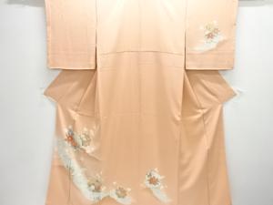 雪輪に椿菊模様訪問着